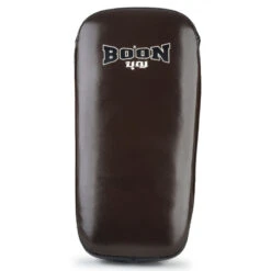 Boon Sport Thai Kick Pads / Curved / Brown Black -Thaiboxingstore Store BN CKPM 3