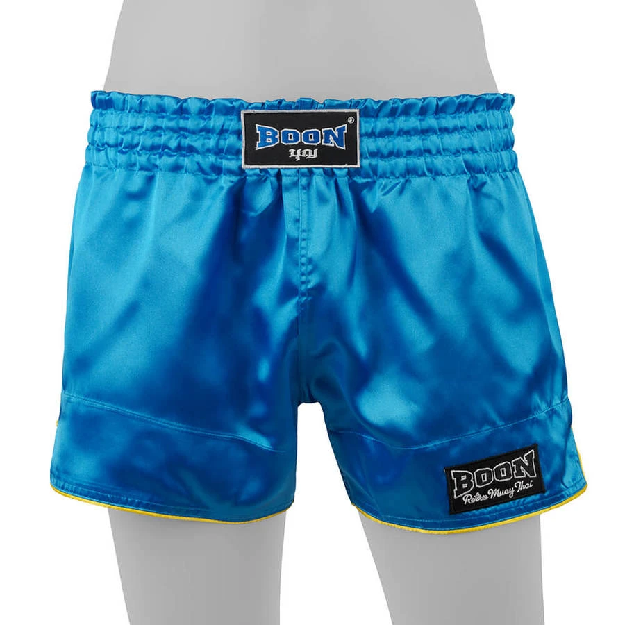 Boon Sport Muay Thai Shorts / Retro / Light Blue 5 Boon Sport Muay Thai Shorts / Retro / Light Blue - Image 3