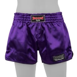 Boon Sport Muay Thai Shorts / Retro / Purple -Thaiboxingstore Store BN RSPP 2