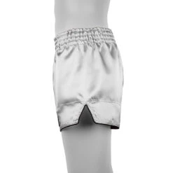 Boon Sport Muay Thai Shorts / Retro / Silver -Thaiboxingstore Store BN RSSL 3