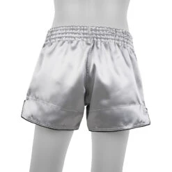 Boon Sport Muay Thai Shorts / Retro / Silver -Thaiboxingstore Store BN RSSL 4