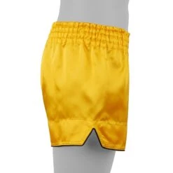 Boon Sport Muay Thai Shorts / Retro / Yellow Gold -Thaiboxingstore Store BN RSYG 5