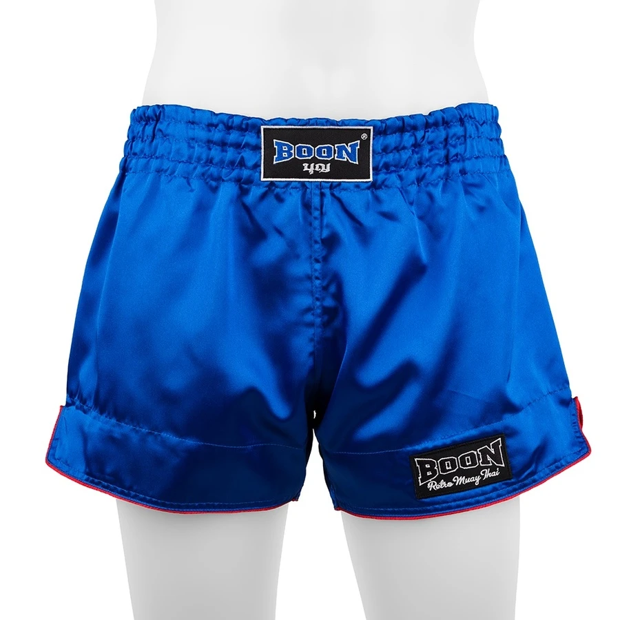 Boon Sport Muay Thai Shorts / Retro / Blue 5 Boon Sport Muay Thai Shorts / Retro / Blue - Image 3