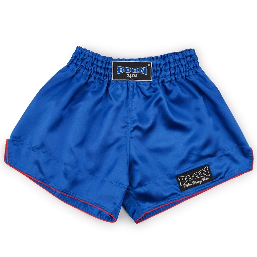 Boon Sport Muay Thai Shorts / Retro / Blue 3 Boon Sport Muay Thai Shorts / Retro / Blue