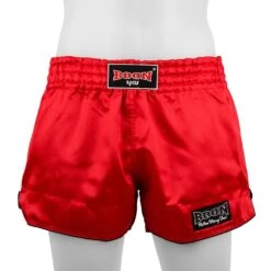 Boon Sport Muay Thai Shorts / Retro / Red -Thaiboxingstore Store BN RT01 RD 2