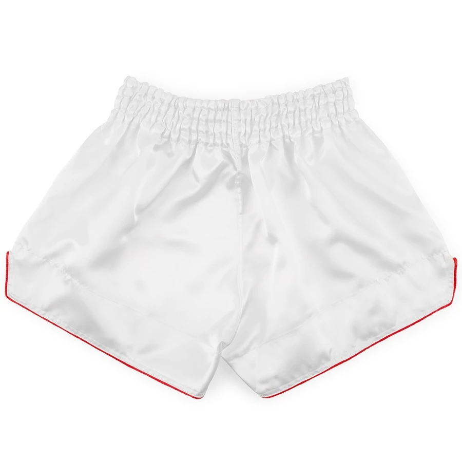 Boon Sport Muay Thai Shorts / Retro / White 4 Boon Sport Muay Thai Shorts / Retro / White - Image 2