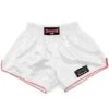 Boon Sport Muay Thai Shorts / Retro / White -Thaiboxingstore Store BN RT01 WT