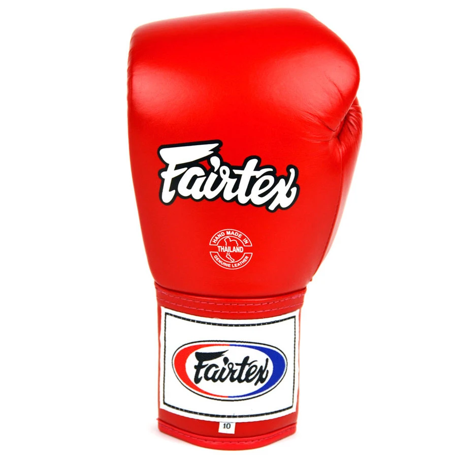 Fairtex Lace Up Boxing Gloves / BGL6 / Red 5 Fairtex Lace Up Boxing Gloves / BGL6 / Red - Image 3