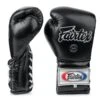 Fairtex Lace-up Boxing Gloves / BGL7 / Black