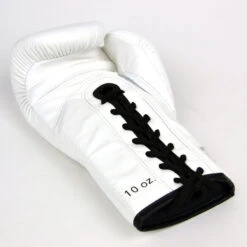 Fairtex Lace-up Boxing Gloves / BGLG1 / X Glory White -Thaiboxingstore Store FTX BGLG1 WT 2