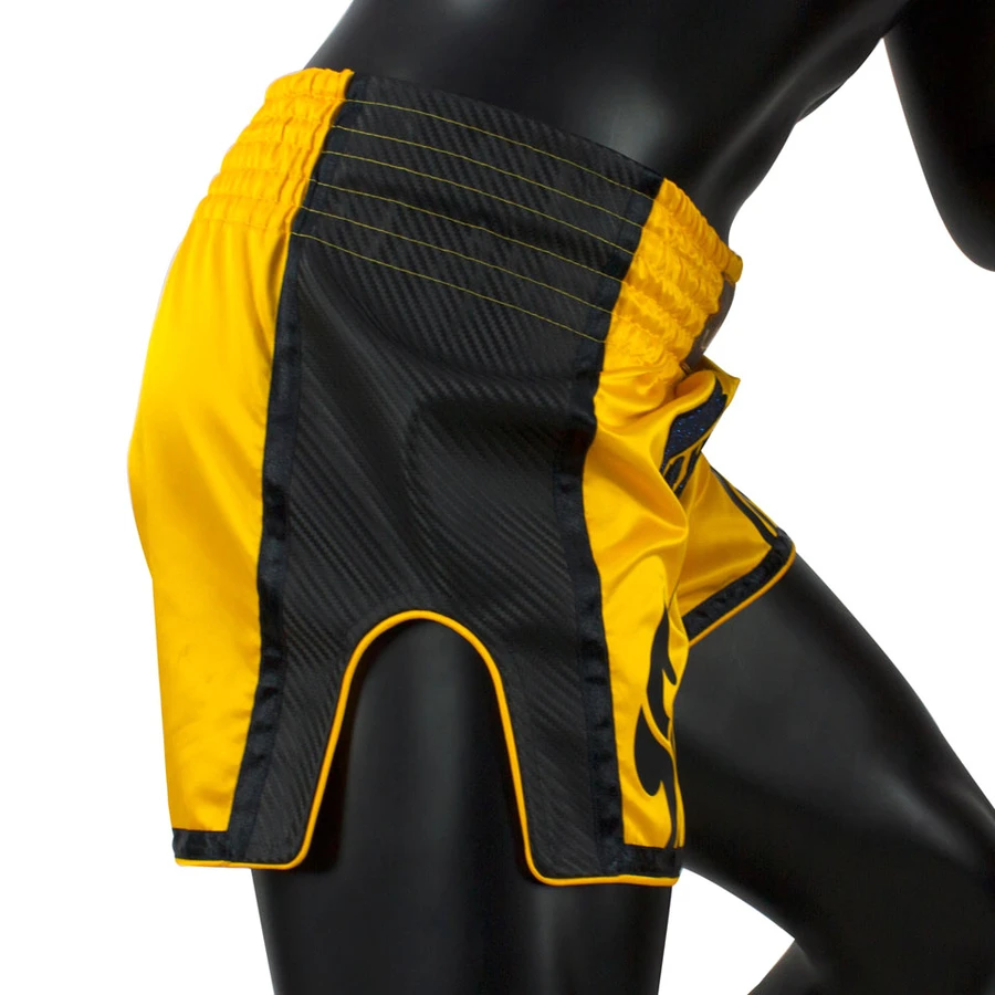 Fairtex Muay Thai Shorts / Slim Cut / Yellow 6 Fairtex Muay Thai Shorts / Slim Cut / Yellow - Image 4