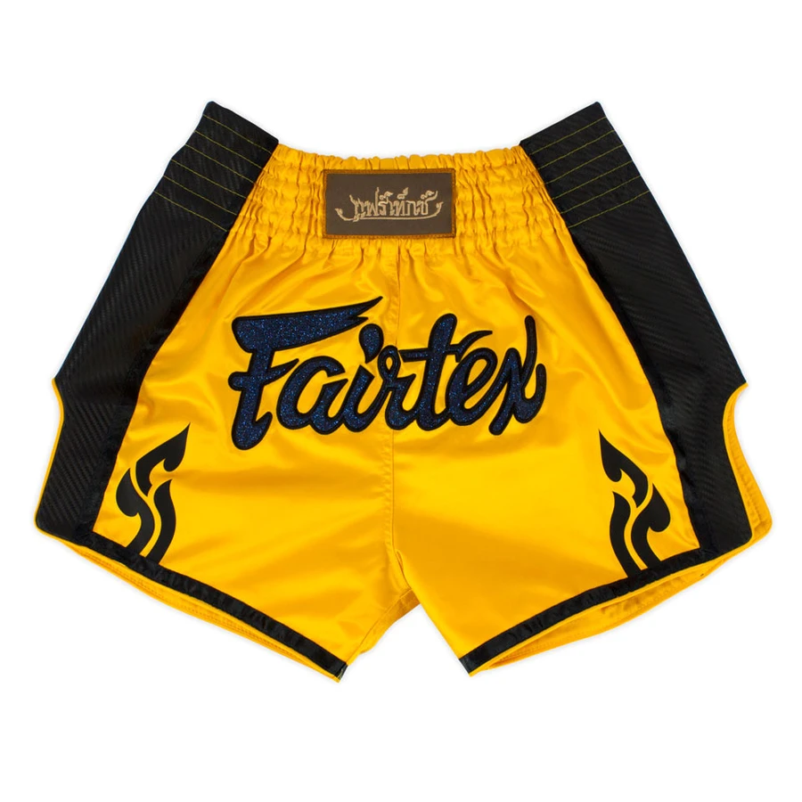 Fairtex Muay Thai Shorts / Slim Cut / Yellow 3 Fairtex Muay Thai Shorts / Slim Cut / Yellow