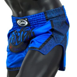 Fairtex Muay Thai Shorts / Slim Cut / Royal Blue -Thaiboxingstore Store FTX BS1702 RB 3