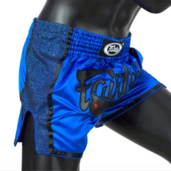 Fairtex Muay Thai Shorts / Slim Cut / Royal Blue -Thaiboxingstore Store FTX BS1702 RB 4