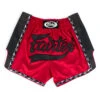 Fairtex Muay Thai Shorts / Slim Cut / Red Black -Thaiboxingstore Store FTX BS1703 RB