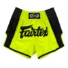 Fairtex Muay Thai Shorts / Slim Cut / Green -Thaiboxingstore Store FTX BS1706 LG