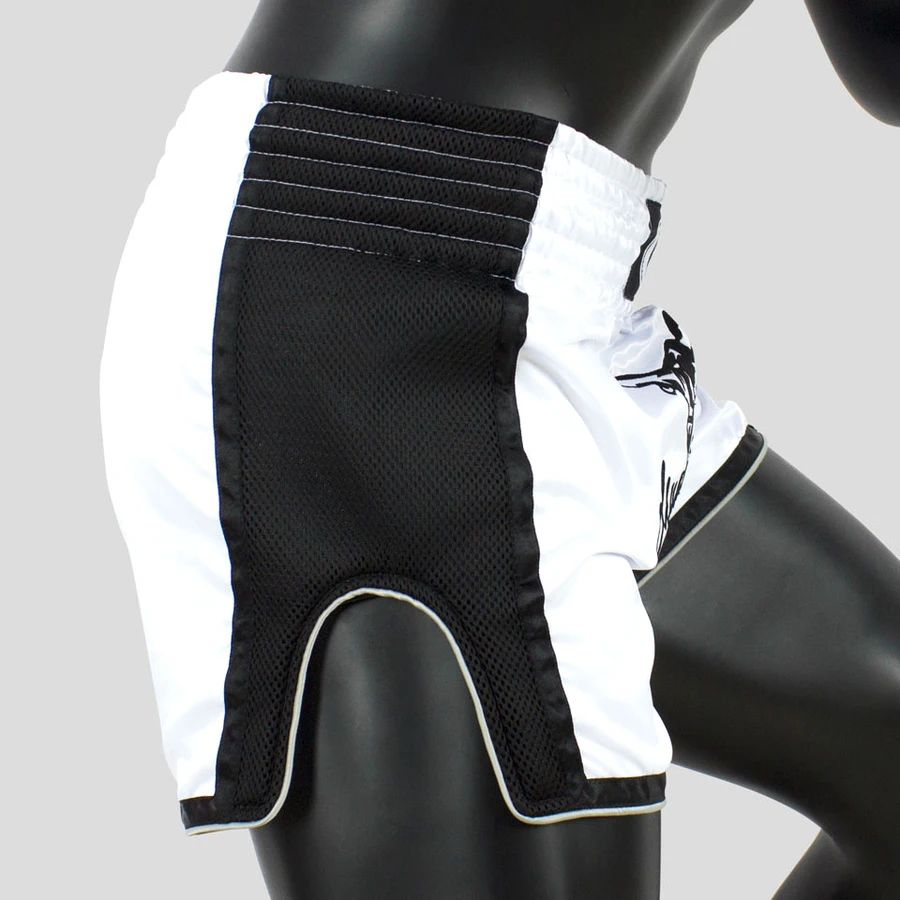 Fairtex Muay Thai Shorts / Slim Cut / White 7 Fairtex Muay Thai Shorts / Slim Cut / White - Image 5