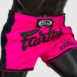 Fairtex Muay Thai Shorts / Slim Cut / Pink 7 Fairtex Muay Thai Shorts / Slim Cut / Pink -Thaiboxingstore Store FTX BS1714 2
