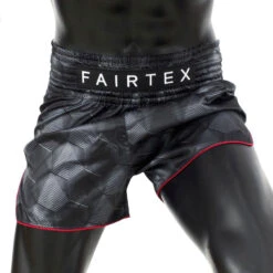 Fairtex Muay Thai Shorts / Slim Cut / Black Stealth 9 Fairtex Muay Thai Shorts / Slim Cut / Black Stealth -Thaiboxingstore Store FTX BS1901 BK 2