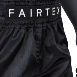 Fairtex Muay Thai Shorts / Slim Cut / Black Stealth 11 Fairtex Muay Thai Shorts / Slim Cut / Black Stealth -Thaiboxingstore Store FTX BS1901 BK 4