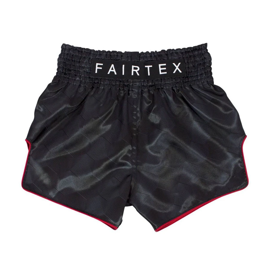 Fairtex Muay Thai Shorts / Slim Cut / Black Stealth 3 Fairtex Muay Thai Shorts / Slim Cut / Black Stealth