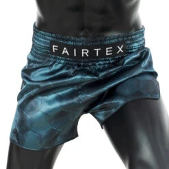 Fairtex Muay Thai Shorts / Slim Cut / Green Stealth -Thaiboxingstore Store FTX BS1902 2