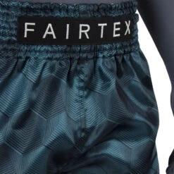 Fairtex Muay Thai Shorts / Slim Cut / Green Stealth -Thaiboxingstore Store FTX BS1902 4