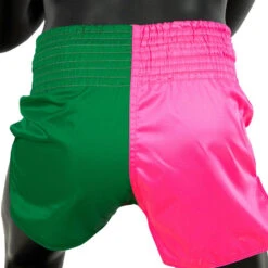 Fairtex Muay Thai Shorts / Slim Cut / Fighter Pink Green -Thaiboxingstore Store FTX BS1911 4
