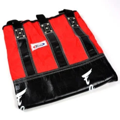 Fairtex Heavy Bag / Leather / Unfilled / Black Red
