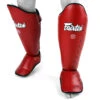 Fairtex Shin Guards / Red -Thaiboxingstore Store FTX SP5 RED