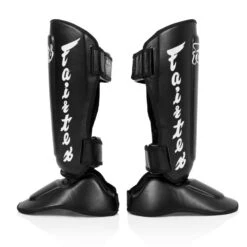 Fairtex Shin Guards / Detachable / Black -Thaiboxingstore Store FTX SP7 BLK 2