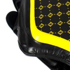 Fairtex Thigh Pads / TP4 / Black Yellow -Thaiboxingstore Store FTX TP4 2