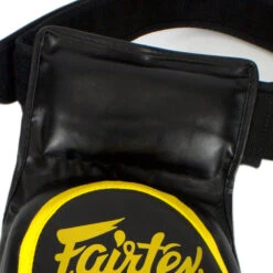 Fairtex Thigh Pads / TP4 / Black Yellow -Thaiboxingstore Store FTX TP4 3