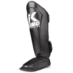 King Pro Shin Guards / Semi-Leather / Black -Thaiboxingstore Store KP SG L BK 2