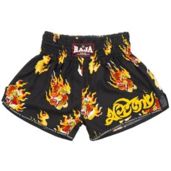 Raja Muay Thai Shorts / R169 / Black Tiger