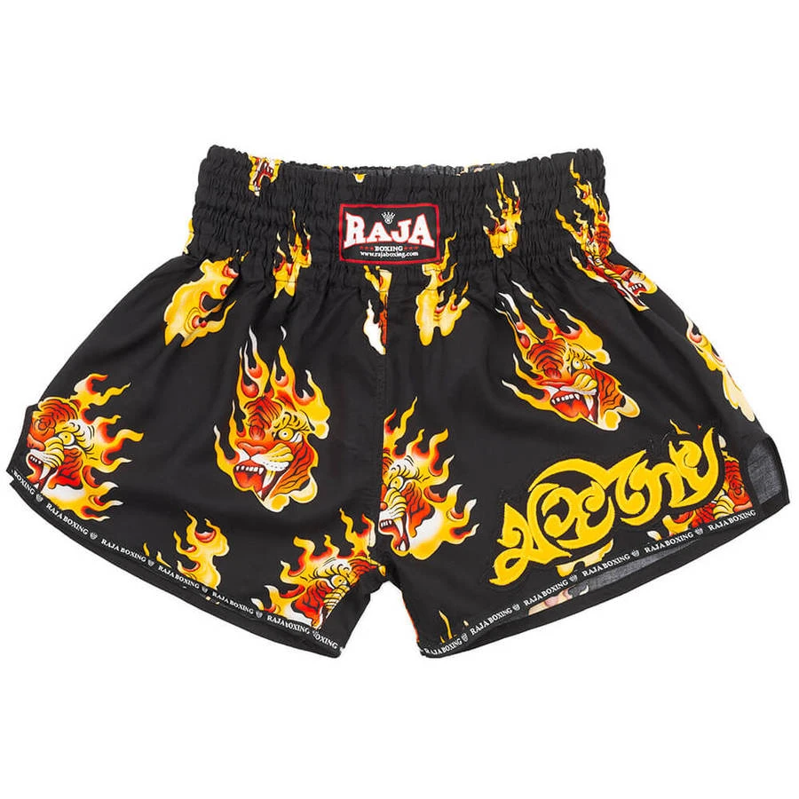 Raja Muay Thai Shorts / R169 / Black Tiger 3 Raja Muay Thai Shorts / R169 / Black Tiger