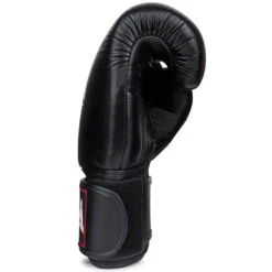 Raja Boxing Gloves / Leather / Black -Thaiboxingstore Store RJ VBGL SC BK 3