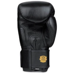 Raja Boxing Gloves / Leather / Black -Thaiboxingstore Store RJ VBGL SC BK 4