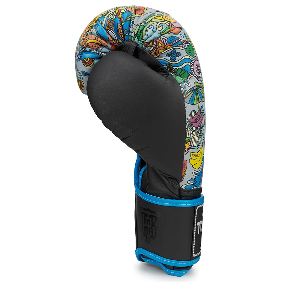 Top King Boxing Gloves / Asian Blue 5 Top King Boxing Gloves / Asian Blue - Image 3