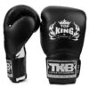 Top King Boxing Gloves / Super Air / Black White -Thaiboxingstore Store TK BGSA 2BW