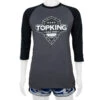 Top King T-Shirt / Long Sleeve / Grey Black -Thaiboxingstore Store TK TSH 019