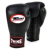 Twins Boxing Gloves / BGLL1 / Lace-up Black -Thaiboxingstore Store TWS BGLL1 BLK