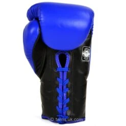 Twins Boxing Gloves / BGLL1 / Lace-up Blue -Thaiboxingstore Store TWS BGLL1 BLU 2