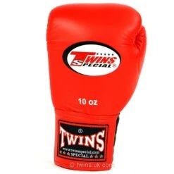 Twins Boxing Gloves / BGLL1 / Lace-up Red -Thaiboxingstore Store TWS BGLL1 RED 1