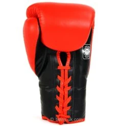 Twins Boxing Gloves / BGLL1 / Lace-up Red -Thaiboxingstore Store TWS BGLL1 RED 2