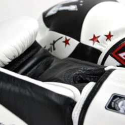 Twins Boxing Gloves / BGVL10 / Black-White -Thaiboxingstore Store TWS BGVL10 SBW 2