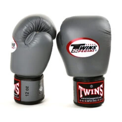 Twins Boxing Gloves / BGVL3 / Grey -Thaiboxingstore Store TWS BGVL3 GRY 1