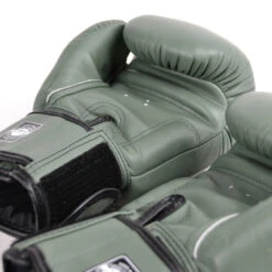 Twins Boxing Gloves / BGVL3 / Olive Green -Thaiboxingstore Store TWS BGVL3 OLG 2
