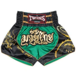 Twins Muay Thai Shorts / Dragon / Green Black
