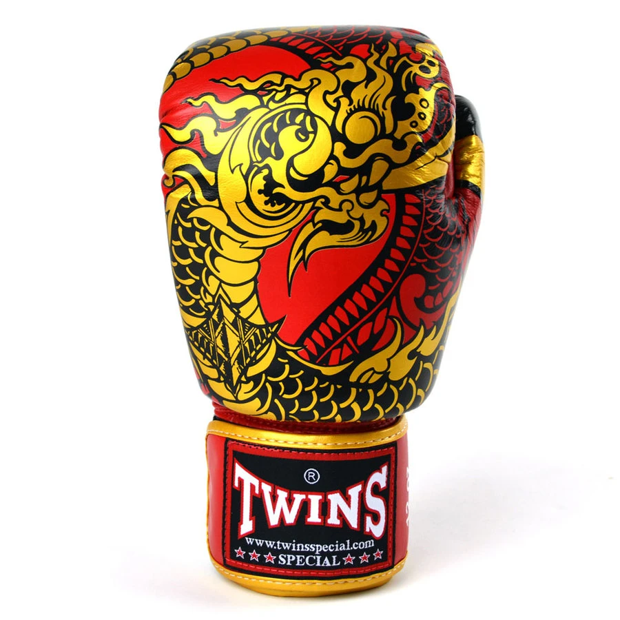 Twins Boxing Gloves / FBGVL3-52 / Nagas Red-Gold 5 Twins Boxing Gloves / FBGVL3-52 / Nagas Red-Gold - Image 3